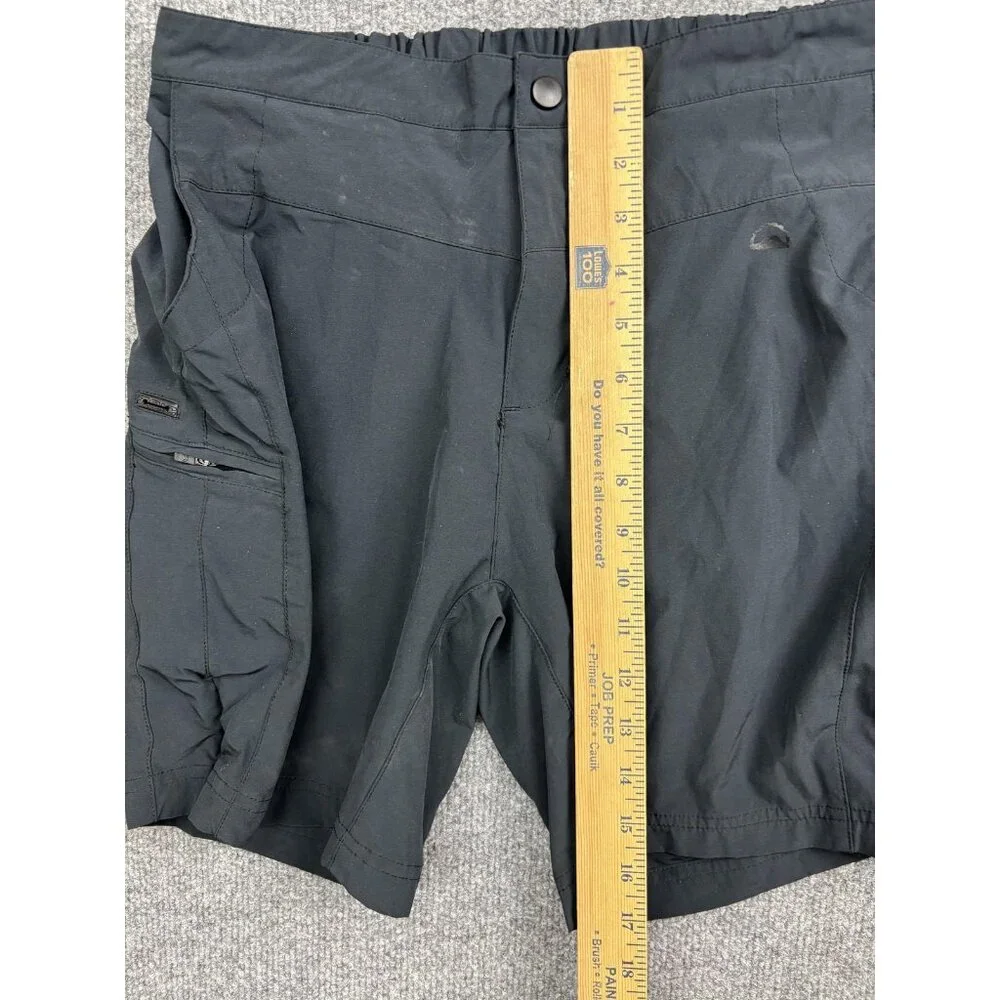 Zoic Mountain Bike MTB Shorts Mens Medium Black Stretch Zip Pockets‎ Elastic